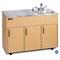 Ozark River Mfg Advantage Maple Hot & Cold Water Portable Sink w/Stainless Top ADAVM-SS-SS1DN - alternate 1